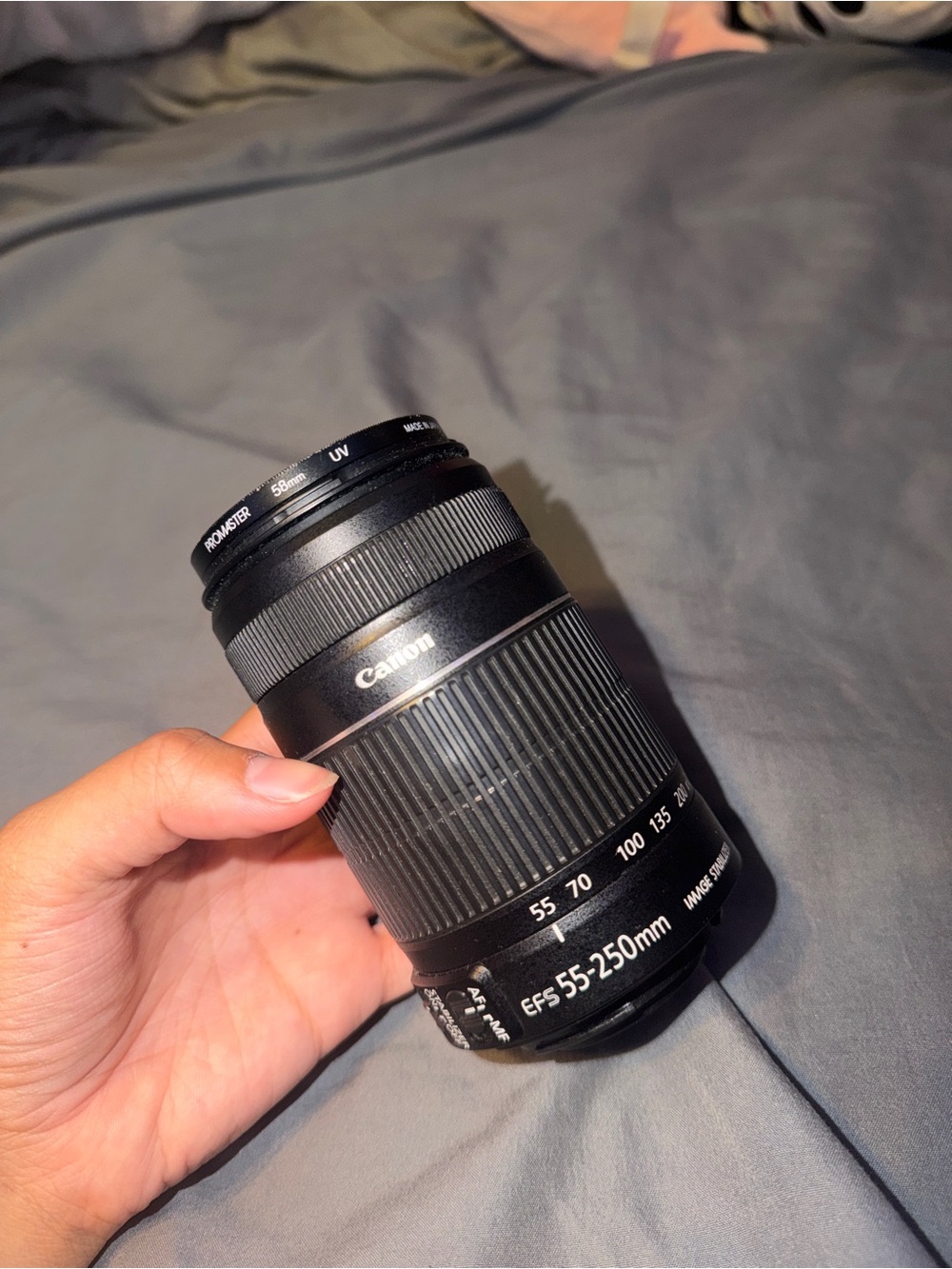 Canon Black EF-S 55-250mm Telephoto Zoom Lens